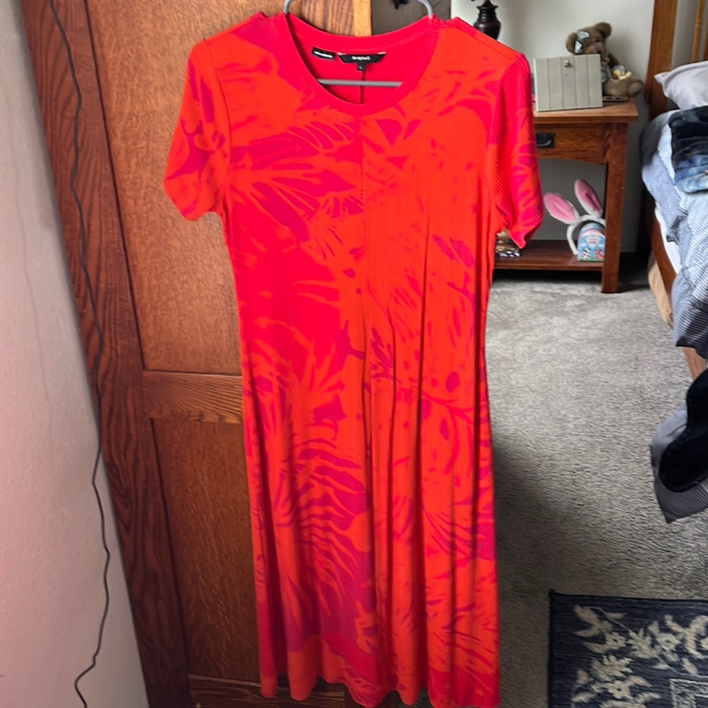 Desigual summer dress. Size Large